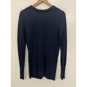 Y2K Abercrombie & Fitch Cardigan Navy L Preppy Academia Nautical Collegiate